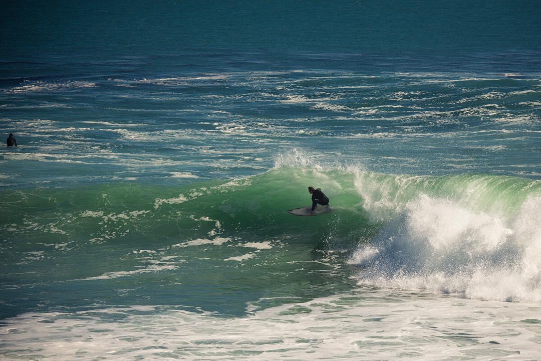 Some nice waves at the Santa Cruz lighthouse today.com