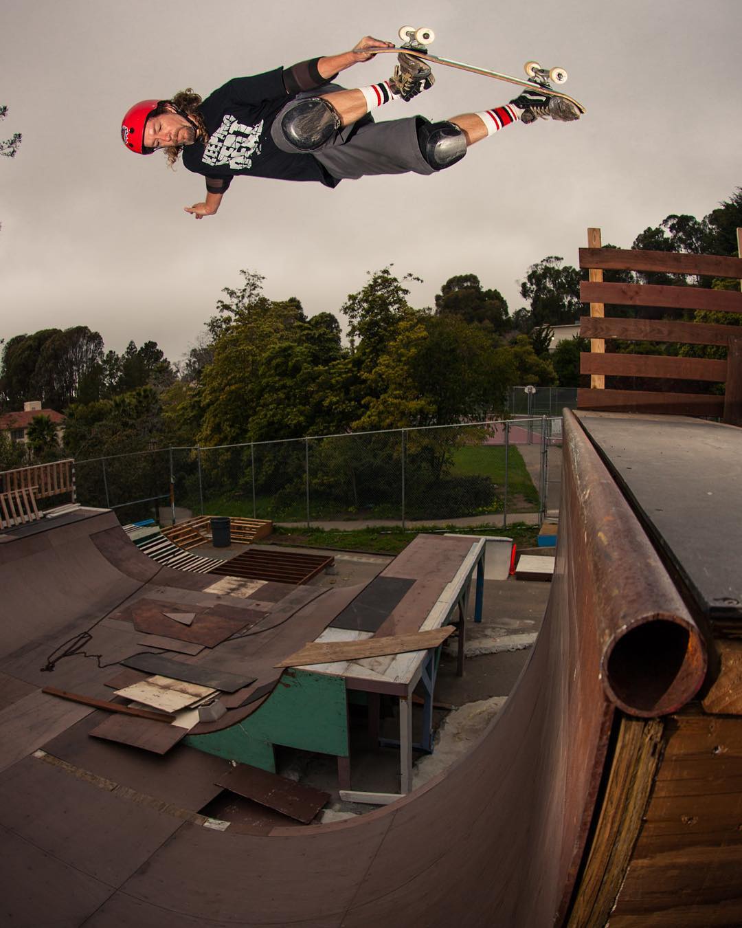 Ffej with a backside air on the extention at Berkeley Vert earlier this year @instaffej.com